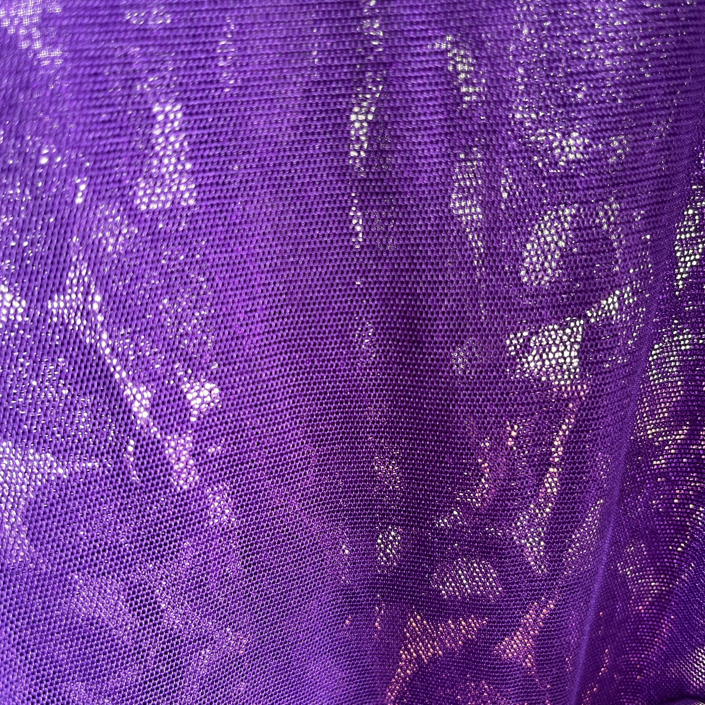 Vintage Shirley Purple Lace and Chiffon Stretch Leotard Bodysuit w Two Satin Ribbon Ties Ⓜ⃝