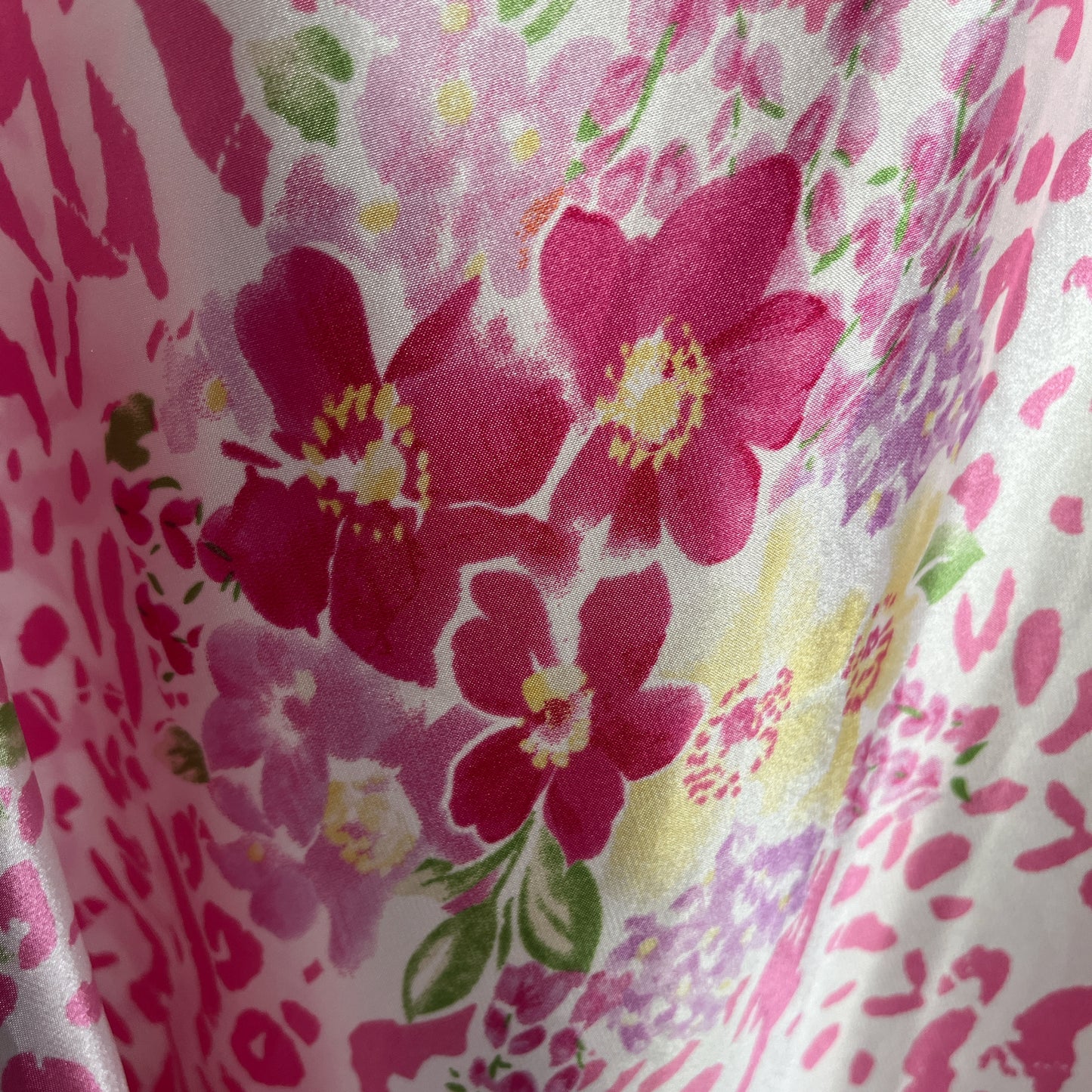 Vintage Morgan Taylor Maxi Floral Slip Dress with Ruffle Collar Ⓜ⃝