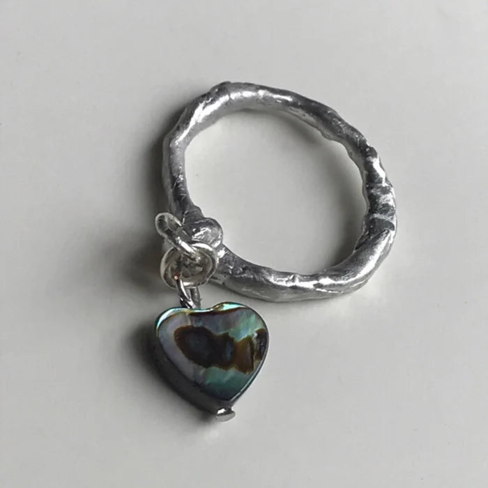 Abalone Heart Strung | Custom Size