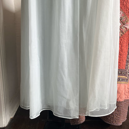 Vintage Shadow Line Night Gown with Robe ⓧⓢ