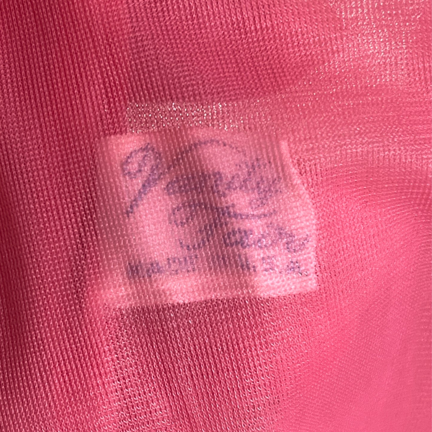 Vintage Vanity Fair Salmon Sheer Nylon Puff Sleeve Bed Jacket Nightgown Robe Ⓛ