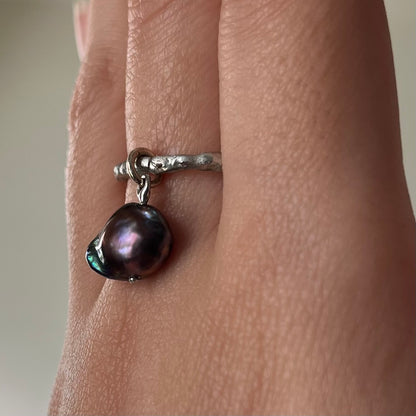 Black Pearl Drop | Custom Size