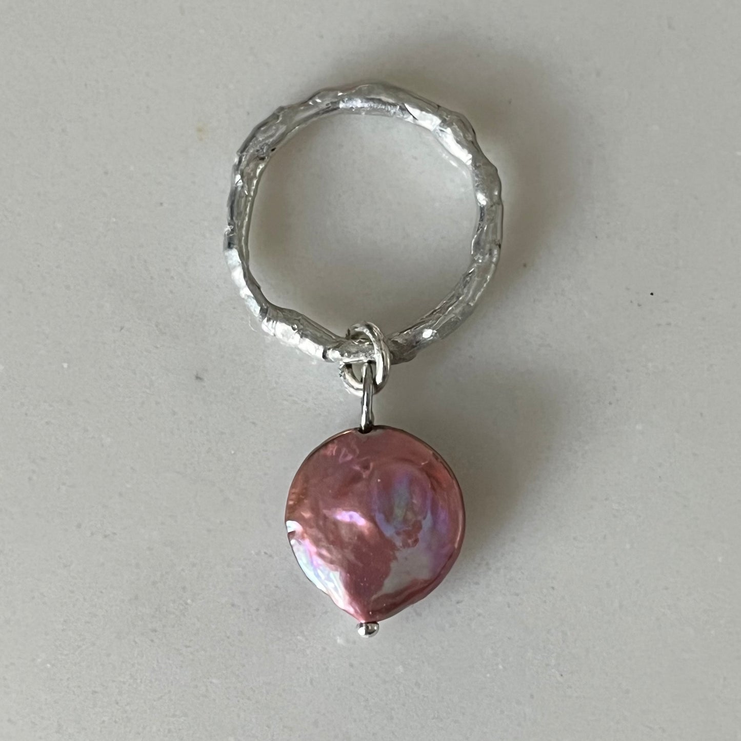Pink Circle Pearl Drop | Size 5.5
