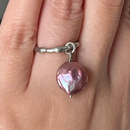Pink Circle Pearl Drop | Size 5.5