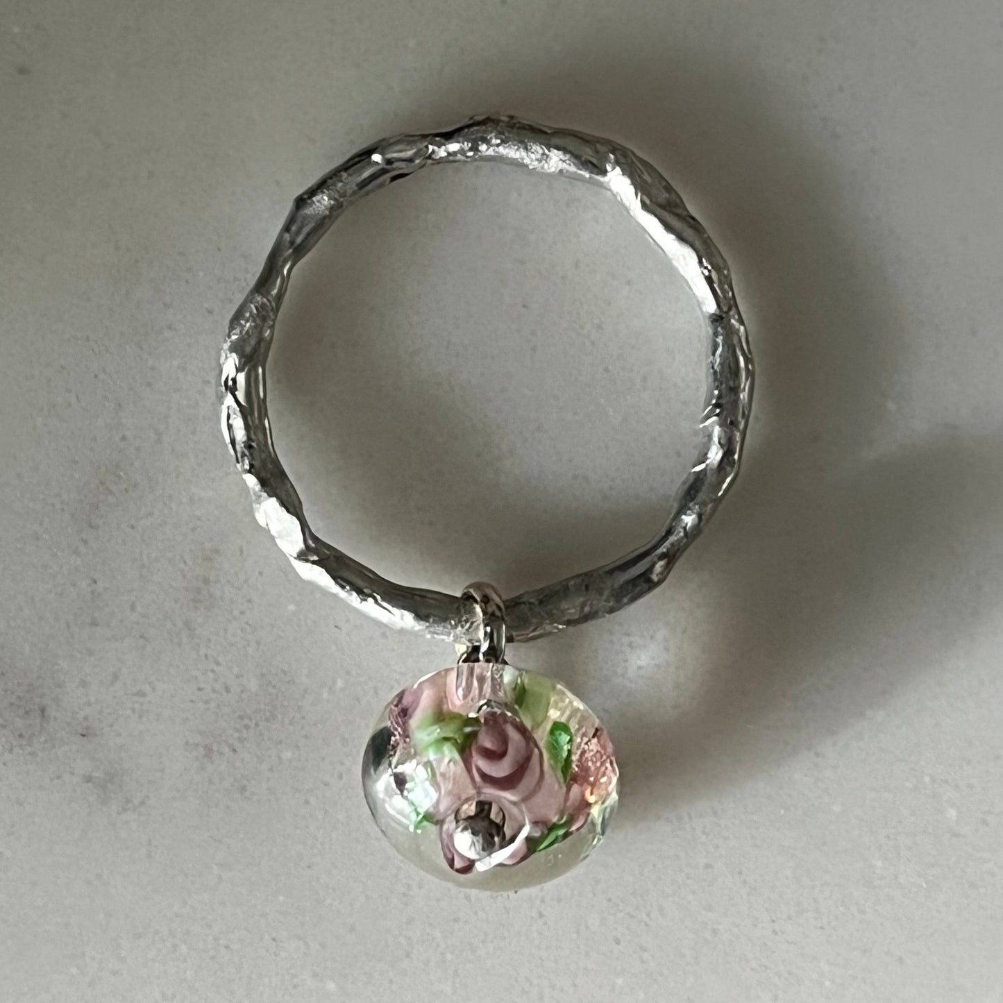 Glass Rose Garden Dangle | Size 9
