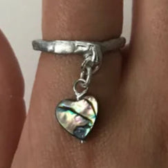 Abalone Heart Strung | Custom Size